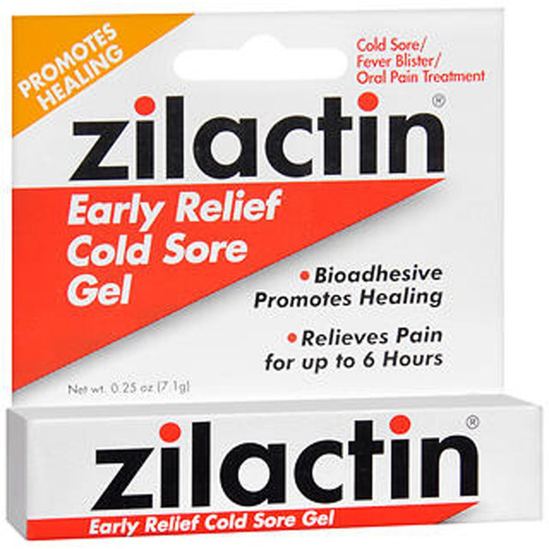 Zilactin Zilactin Early Relief Cold Sore Medicated Gel, 0.25 Oz Personal Care