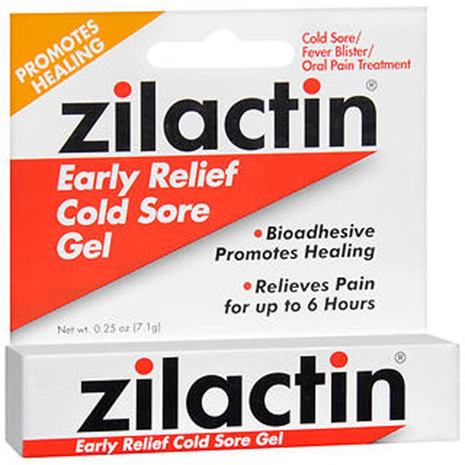 Zilactin Zilactin Early Relief Cold Sore Medicated Gel, 0.25 Oz Personal Care