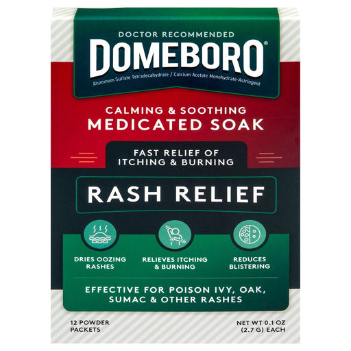 Domeboro Domeboro Soothing Soak Rash Relief Powder Packets Health & Beauty