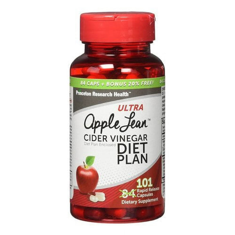 Princeton Research Health Princeton Research Health Ultra Apple Lean – Apple Cider Vinegar Diet Plan (Rapid Release Capsules) Health & Beauty