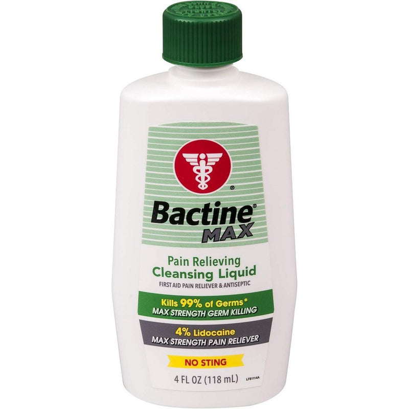 Bactine Bactine Max Pain Relieving Cleansing Liquid 4 Oz First Aid