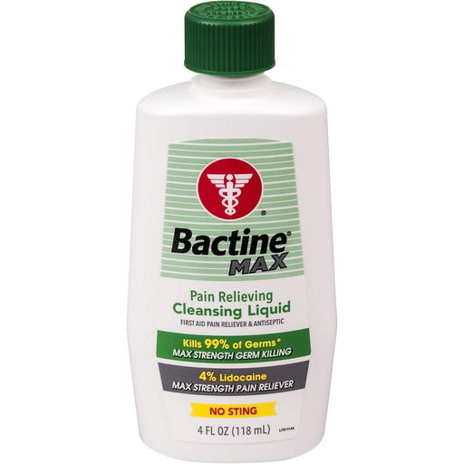Bactine Bactine Max Pain Relieving Cleansing Liquid 4 Oz First Aid