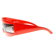 zeroUV Retro Futuristic 1980's Fashion Shield Novelty Sunglasses 8399 Sunglasses