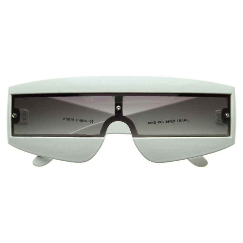 zeroUV Retro Futuristic 1980's Fashion Shield Novelty Sunglasses 8399 Sunglasses