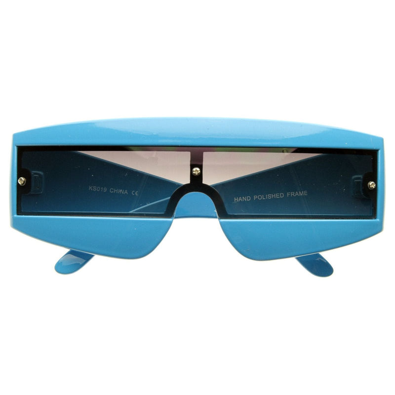 zeroUV Retro Futuristic 1980's Fashion Shield Novelty Sunglasses 8399 Sunglasses