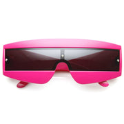 zeroUV Retro Futuristic 1980's Fashion Shield Novelty Sunglasses 8399 Sunglasses