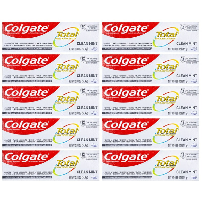 Colgate Colgate Total Toothpaste, Clean Mint, Travel Size, 0.88 Ounce Toothpaste