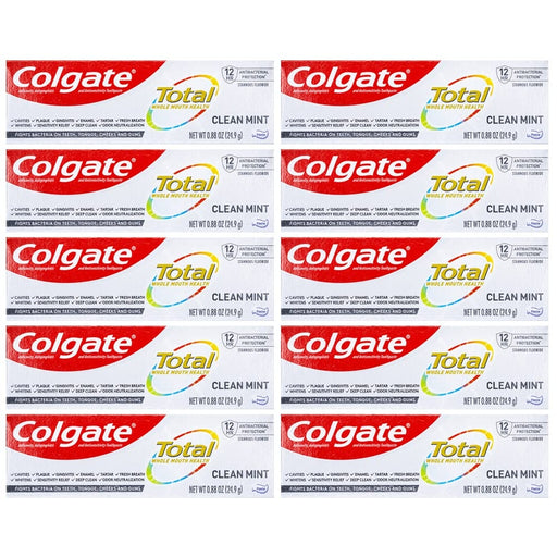 Colgate Colgate Total Toothpaste, Clean Mint, Travel Size, 0.88 Ounce Toothpaste