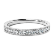 Bids.com 14K Yellow Gold 1/4 Cttw Round Diamond Milgrain Wedding Band (I-J Color, SI2-I1 Clarity) - Size 6.5 Rings