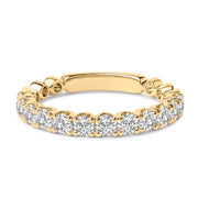 Bids.com 14K White Gold 1.00 Cttw Round Diamond Prong Set Wedding Band Rings