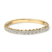 Bids.com 14K White Gold 1/4 Cttw Round Diamond Prong Set Wedding Band Rings