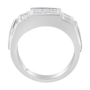 Bids.com Men's 14K White Gold Diamond Cluster Ring (2 cttw, G-H Color, SI1-SI2 Clarity) Rings