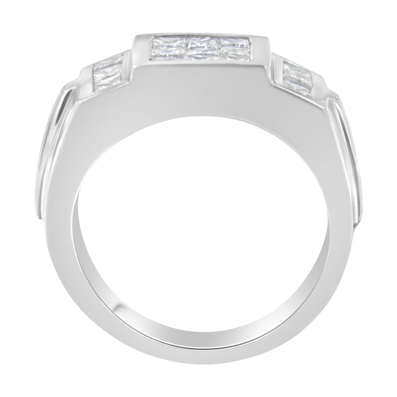 Bids.com Men's 14K White Gold Diamond Cluster Ring (2 cttw, G-H Color, SI1-SI2 Clarity) Rings