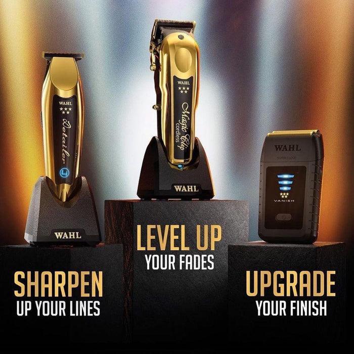 Wahl Professional 5 Star Series Cordless Magic Clip Gold & Cordless Detailer Li Gold & Cordless Vanish Shaver