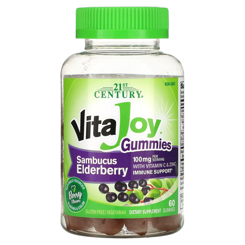 21st Century 21st Century VitaJoy Gummies: Sambucus Elderberry (60 Vegetarian Gummies) Vitamins & Supplements