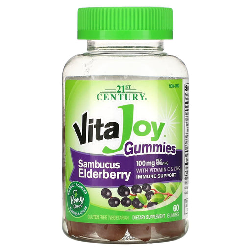 21st Century 21st Century VitaJoy Gummies: Sambucus Elderberry (60 Vegetarian Gummies) Vitamins & Supplements