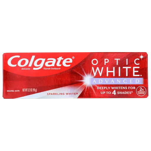 Colgate Colgate Optic White Advanced Teeth Whitening Toothpaste, Sparkling White, 3.2 Oz Toothpaste