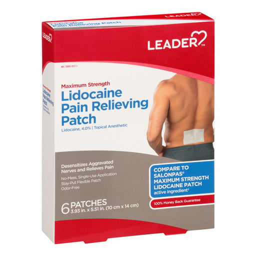 Leader Leader™ Lidocaine Pain Relieving Patch (Maximum Strength) Medicine Cabinets