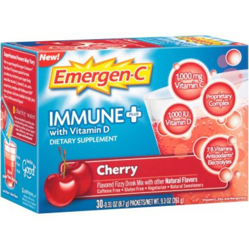 Emergen-C Emergen-C Immune Plus With Vitamin D Cherry Flavor Vitamins & Supplements