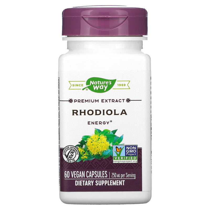 Nature's Way Nature's Way Rhodiola, 250 Mg, 60 Vegan Capsules Vitamins & Supplements White Smoke
