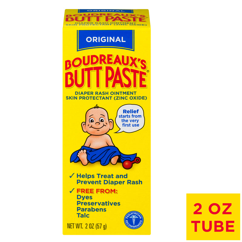 Boudreaux's Butt Paste Boudreaux's Butt Paste Original Diaper Rash Ointment 2 Oz. Box First Aid