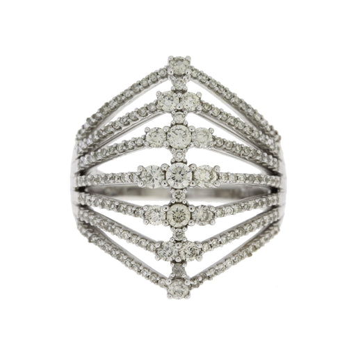 Bids.com 1.00ct Diamond Ring 14KT White Gold Rings