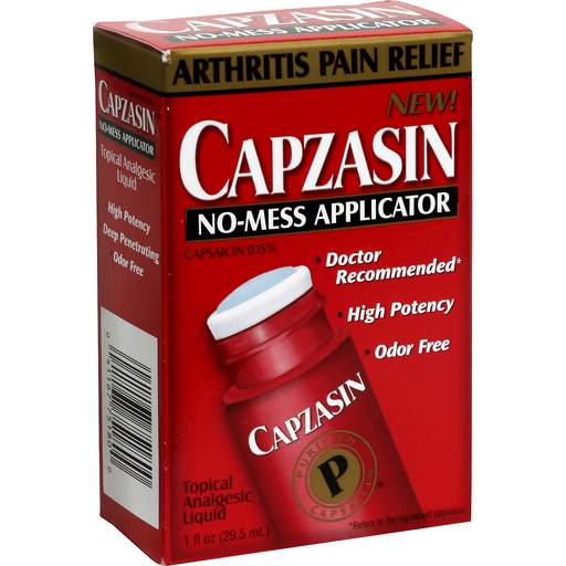 Capzasin Capzasin Arthritis Pain Relief Topical Analgesic Liquid No-Mess Applicator Personal Care