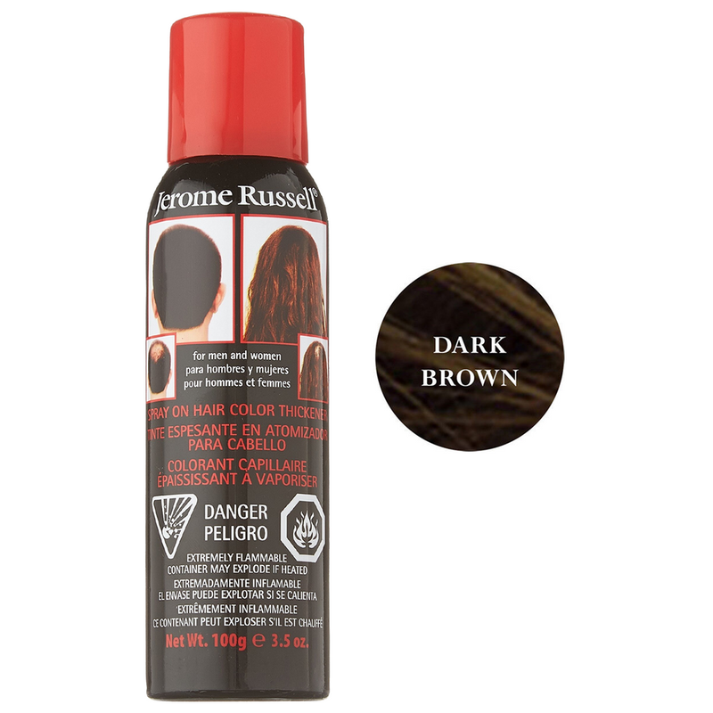 Jerome Russell Jerome Russell Spray On Hair Color Thickener, Dark Brown, 3.5 Oz Hair Color White Smoke