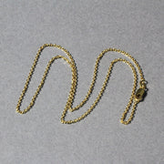 Bids.com 14k Yellow Gold Diamond Cut Cable Link Chain 1.4mm Necklaces