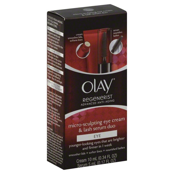Olay Olay Regenerist Eye Cream & Lash Serum Duo, Micro-Sculpting Skin Care