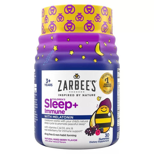 Zarbee's Zarbee's Kids Sleep Immune Health Gummies With 1mg Melatonin Berry 30ct Vitamins & Supplements
