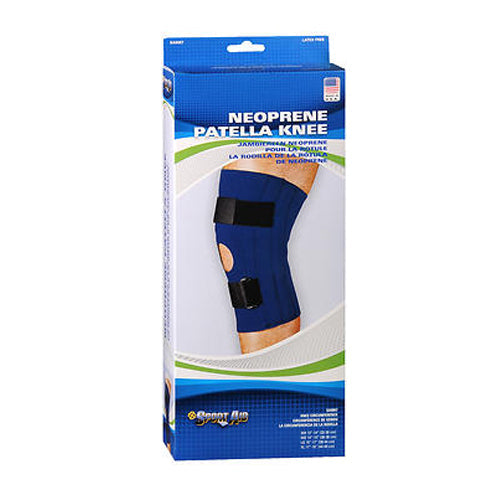 Scott Specialties Scott Specialties Sportaid, Knee Brace, Open Patella, Blue Neoprene, Large, 15-17 Inches Medical Supplies