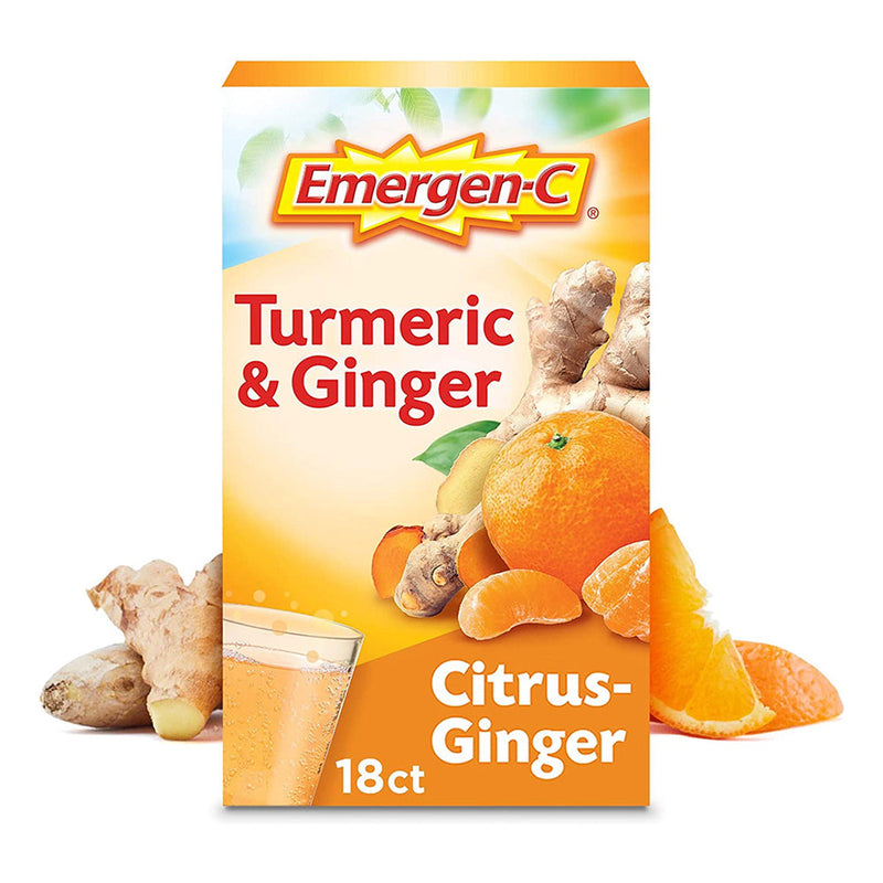 Emergen-C Emergen-C Fizzy Drink Mix, Turmeric & Ginger, Citrus Ginger Vitamins & Supplements