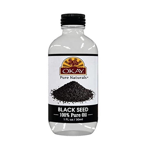 Okay Okay 100% Pure Black Seed Oil For Hair & Skin, 1 Oz Seeds