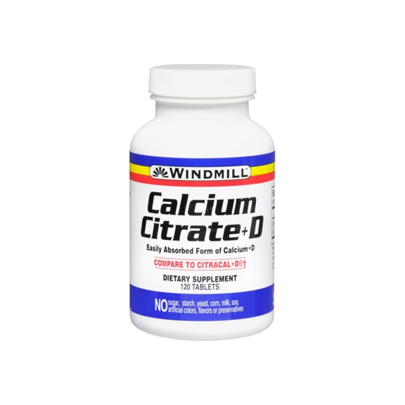 Windmill Windmill Calcium Citrate Plus D3 Tablets Vitamins & Supplements White Smoke