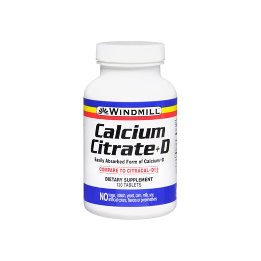 Windmill Windmill Calcium Citrate Plus D3 Tablets Vitamins & Supplements White Smoke