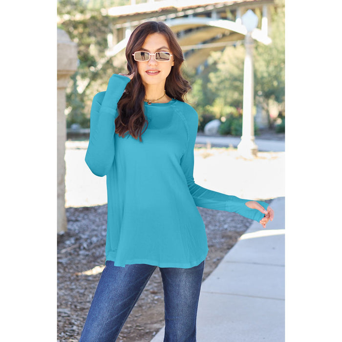 Basic Bae Round Neck Long Sleeve T-Shirt