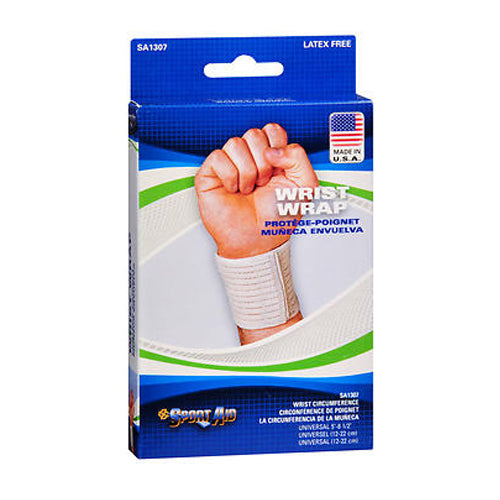 Sport Aid Sport Aid Wrist Wrap 3 Inches, Beige, Universal Plant Cages & Supports
