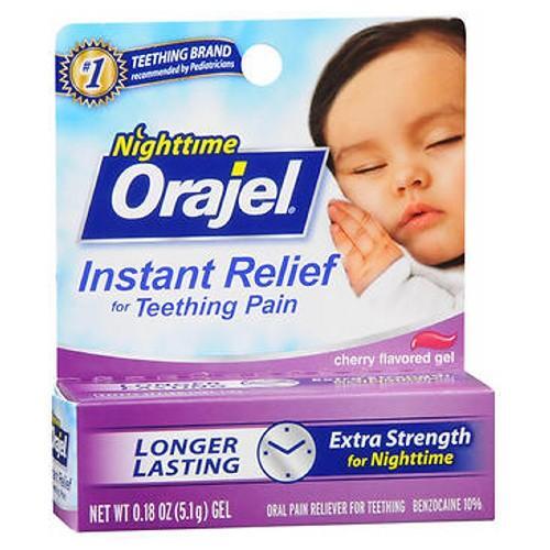Orajel Orajel Oral Pain Reliever, For Teething, Gel, Cherry Flavored 0.18 Oz Oral Care