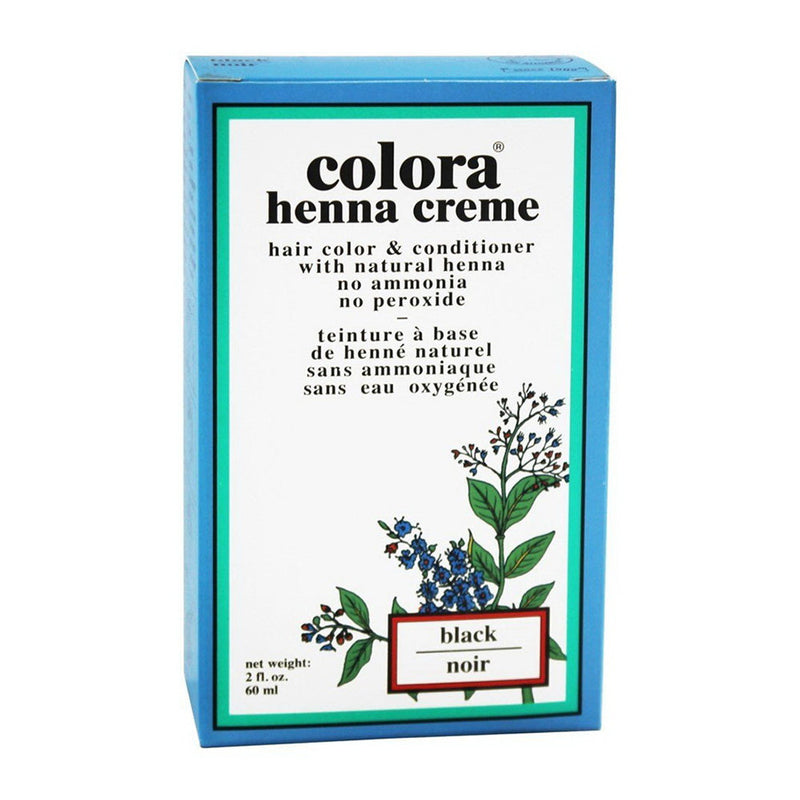 Colora Colora Henna Creme Hair Color Black 2 Oz Hair Color White Smoke