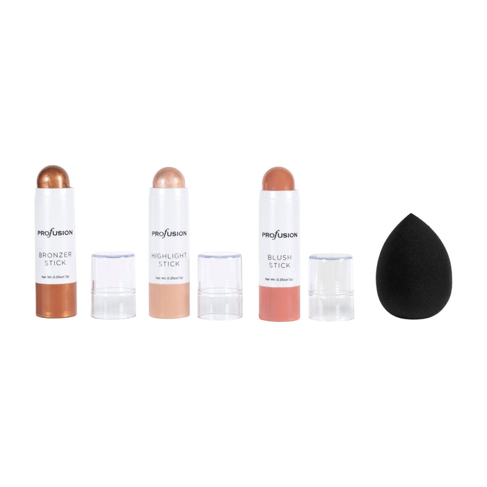 Profusion Cosmetics - White Crystals Beauty Bags