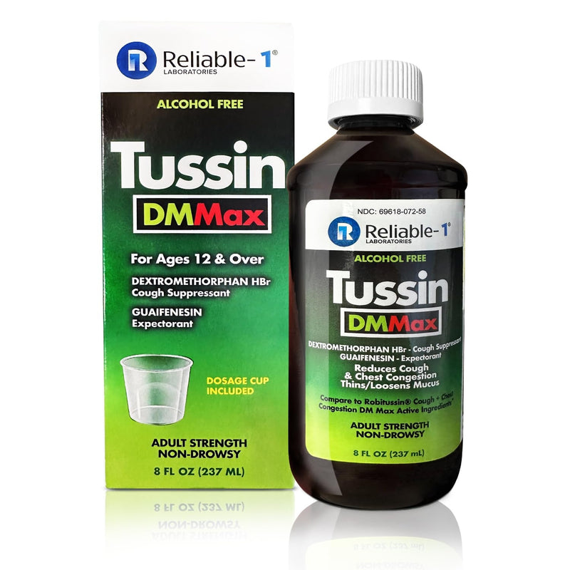 Tussin Tussin DM Cough & Chest Congestion Relief, Maximum Strength, 8 fl oz (237ml) Respiratory Care