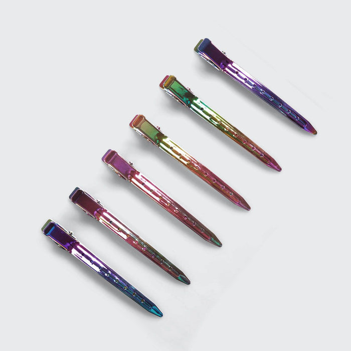 Kitsch - Styling Hair Clips 6Pc (Iridescent)