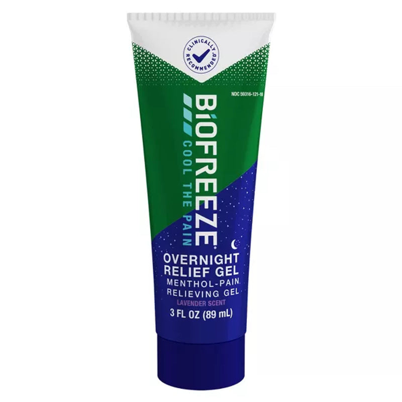 Biofreeze Biofreeze Overnight Relief Gel - 3 oz Tube - Cooling Menthol with Lavender Scent Medicine & Drugs