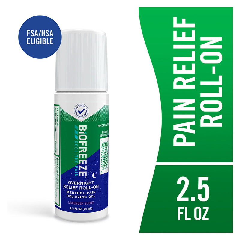 Biofreeze Biofreeze® Menthol Overnight Roll-On – Lavender Scent (2.5 fl oz) Health & Beauty