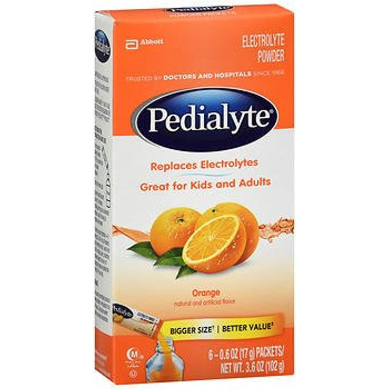 Pedialyte Pedialyte Orange Electrolyte Powder 6 0.6 Oz Packets Baby & Toddler Food Coral