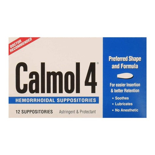 Calmol 4 Calmol 4 Hemorrhodial Suppositories Health & Beauty