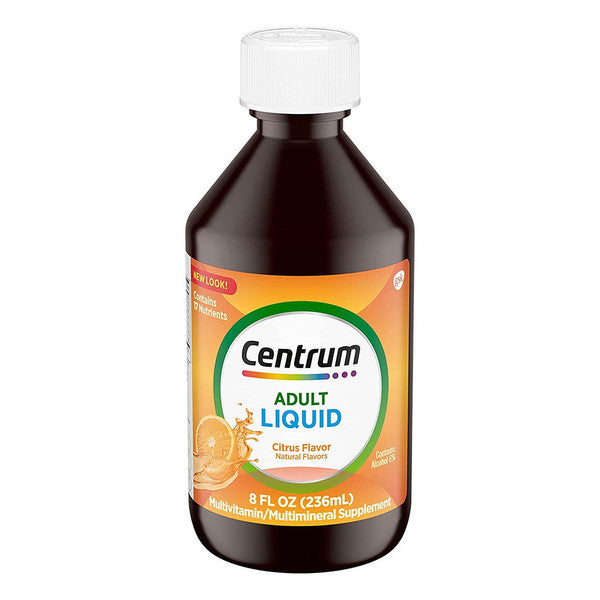 Centrum Centrum Liquid Multivitamin Supplement Citrus Flavor 8 Oz For Adults Vitamins & Supplements