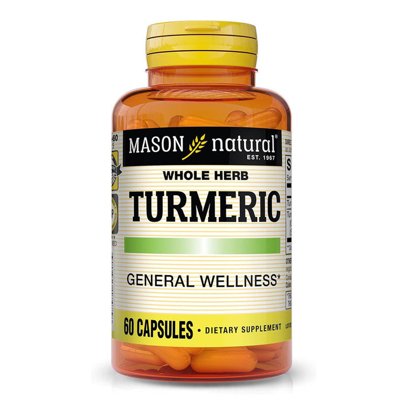 Mason Natural Mason Natural Turmeric  -Whole Herb - Capsules Vitamins & Supplements