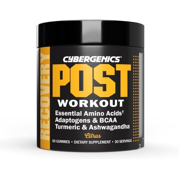 Cybergenics Cybergenics Post Workout Gummies Amino Acids NEW Exp. 5/2025 Citrus Vitamins & Supplements Black